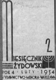 Miesięcznik Żydowski luty 1934 zeszyt 2