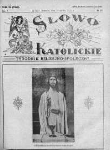 Słowo Katolickie : Tygodnik Ilustrowany Poświęcony Sprawom Religijno-Społecznym 3 czerwiec 1928 nr 23