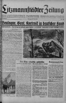 Litzmannstaedter Zeitung 26 maj 1940 nr 144
