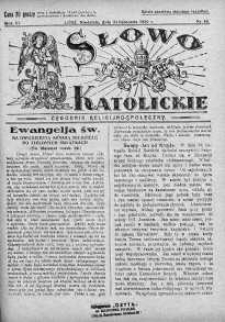 Słowo Katolickie : Tygodnik Ilustrowany Poświęcony Sprawom Religijno-Społecznym 24 listopad 1929 nr 48