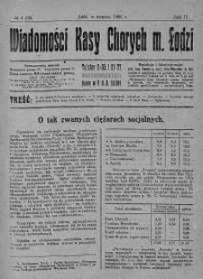Wiadomości Kasy Chorych Miasta Łodzi: wychodzą 1 i 15 każdego miesiąca sierpień 1926 nr 8