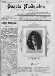 Gazeta Niedzielna 6 listopad 1910 nr 44