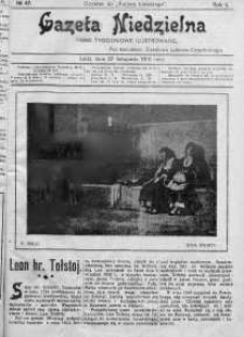 Gazeta Niedzielna 27 listopad 1910 nr 47