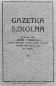 Gazetka Szkolna 1925 grudzień nr 8