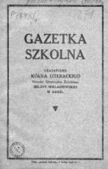 Gazetka Szkolna 1927 listopad nr 14