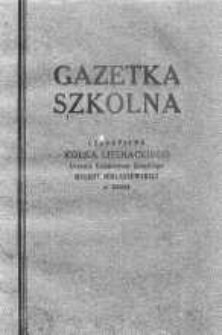 Gazetka Szkolna 1929 listopad nr 19