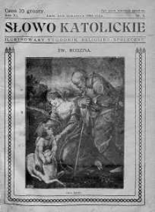 Słowo Katolickie : Tygodnik Ilustrowany Poświęcony Sprawom Religijno-Społecznym 14 styczeń 1934 nr 2
