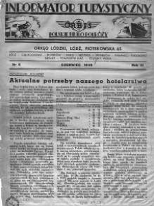 Informator Turystyczny. Orbis. Polskie Biuro Podróży 1939 czerwiec nr 6