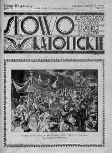 Słowo Katolickie : Tygodnik Ilustrowany Poświęcony Sprawom Religijno-Społecznym 17 czerwiec 1934 nr 24