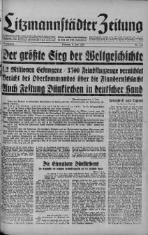 Litzmannstaedter Zeitung 5 czerwiec 1940 nr 154