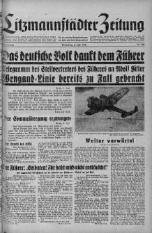 Litzmannstaedter Zeitung 6 czerwiec 1940 nr 155