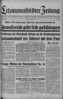 Litzmannstaedter Zeitung 18 czerwiec 1940 nr 167
