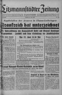 Litzmannstaedter Zeitung 23 czerwiec 1940 nr 172