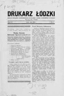 Drukarz Łódzki: organ Związku Zawodowego Drukarzy i Pokrewnych Zawodów w Polsce 1936 luty nr 2