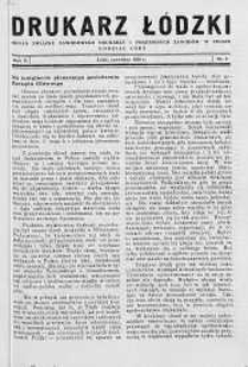 Drukarz Łódzki: organ Związku Zawodowego Drukarzy i Pokrewnych Zawodów w Polsce 1936 czerwiec nr 6