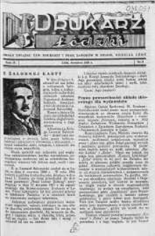 Drukarz Łódzki: organ Związku Zawodowego Drukarzy i Pokrewnych Zawodów w Polsce 1938 sierpień nr 8