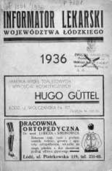 Informator Lekarski Województwa Łódzkiego 1936