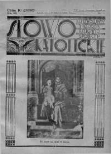 Słowo Katolickie : Tygodnik Ilustrowany Poświęcony Sprawom Religijno-Społecznym 17 marzec 1935 nr 11