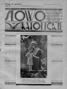 Słowo Katolickie : Tygodnik Ilustrowany Poświęcony Sprawom Religijno-Społecznym 12 maj 1935 nr 19