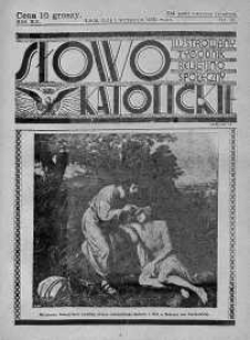 Słowo Katolickie : Tygodnik Ilustrowany Poświęcony Sprawom Religijno-Społecznym 1 wrzesień 1935 nr 35