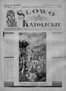 Słowo Katolickie : Tygodnik Ilustrowany Poświęcony Sprawom Religijno-Społecznym 22 wrzesień 1935 nr 38