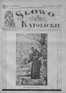 Słowo Katolickie : Tygodnik Ilustrowany Poświęcony Sprawom Religijno-Społecznym 6 październik 1935 nr 40