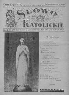Słowo Katolickie : Tygodnik Ilustrowany Poświęcony Sprawom Religijno-Społecznym 8 grudzień 1935 nr 49