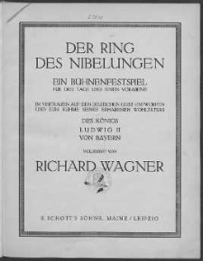 Der Ring des Nibelungen nr 1. Rheingold. Vol. 1.