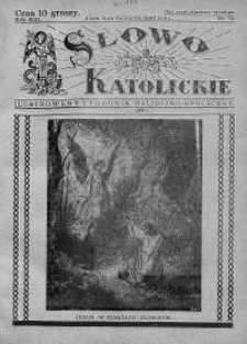 Słowo Katolickie : Tygodnik Ilustrowany Poświęcony Sprawom Religijno-Społecznym 22 marzec 1936 nr 12
