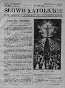 Słowo Katolickie : Tygodnik Ilustrowany Poświęcony Sprawom Religijno-Społecznym 17 maj 1936 nr 20