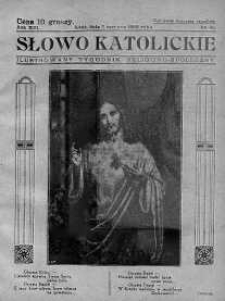 Słowo Katolickie : Tygodnik Ilustrowany Poświęcony Sprawom Religijno-Społecznym 7 czerwiec 1936 nr 23