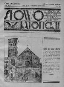 Słowo Katolickie : Tygodnik Ilustrowany Poświęcony Sprawom Religijno-Społecznym 21 czerwiec 1936 nr 25
