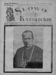 Słowo Katolickie : Tygodnik Ilustrowany Poświęcony Sprawom Religijno-Społecznym 27 wrzesień 1936 nr 39