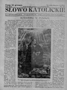 Słowo Katolickie : Tygodnik Ilustrowany Poświęcony Sprawom Religijno-Społecznym 4 październik 1936 nr 40