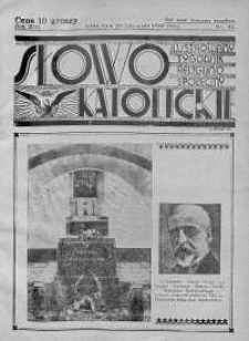 Słowo Katolickie : Tygodnik Ilustrowany Poświęcony Sprawom Religijno-Społecznym 29 listopad 1936 nr 48