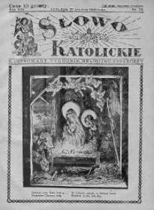 Słowo Katolickie : Tygodnik Ilustrowany Poświęcony Sprawom Religijno-Społecznym 27 grudzień 1936 nr 52