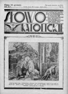 Słowo Katolickie : Tygodnik Ilustrowany Poświęcony Sprawom Religijno-Społecznym 28 luty 1937 nr 9