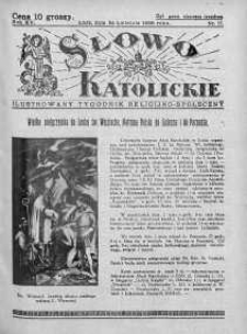 Słowo Katolickie : Tygodnik Ilustrowany Poświęcony Sprawom Religijno-Społecznym 24 kwiecień 1938 nr 17