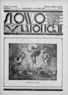 Słowo Katolickie : Tygodnik Ilustrowany Poświęcony Sprawom Religijno-Społecznym 31 lipiec 1938 nr 31