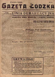 Gazeta Łódzka 23 wrzesień 1939 nr 2