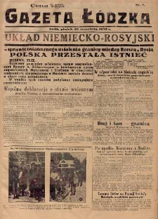 Gazeta Łódzka 29 wrzesień 1939 nr 7