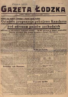Gazeta Łódzka 7 październik 1939 nr 14