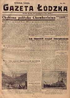 Gazeta Łódzka 25 październik 1939 nr 29