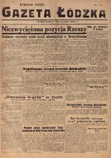 Gazeta Łódzka 1 listopad 1939 nr 35