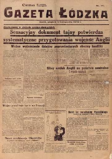 Gazeta Łódzka 3 listopad 1939 nr 37