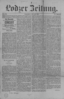 Lodzer Zeitung 1889, nr 159,253; Jg 26