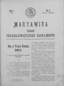 Maryawita. Czciciel Przenejświętszego Sakramentu 10 styczeń 1907 nr 2