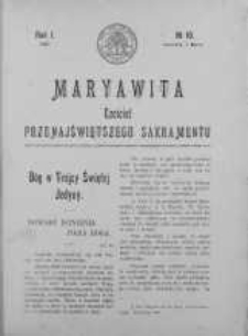 Maryawita. Czciciel Przenejświętszego Sakramentu 7 marzec 1907 nr 10
