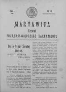 Maryawita. Czciciel Przenejświętszego Sakramentu 11 kwiecień 1907 nr 15