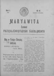 Maryawita. Czciciel Przenejświętszego Sakramentu 18 kwiecień 1907 nr 16